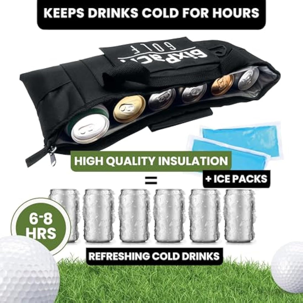 Jolof Store Golf Cooler Bag – Insulated 6-Can Soft Bag for Golf Carts