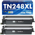 TN248XL Black Toner Cartridges for Brother MFC-L3760CDW | 2 Pack