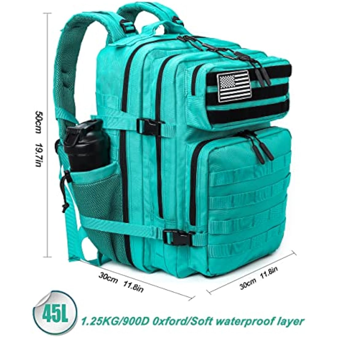 Military Tactical Backpack – 45L Waterproof Molle Rucksack