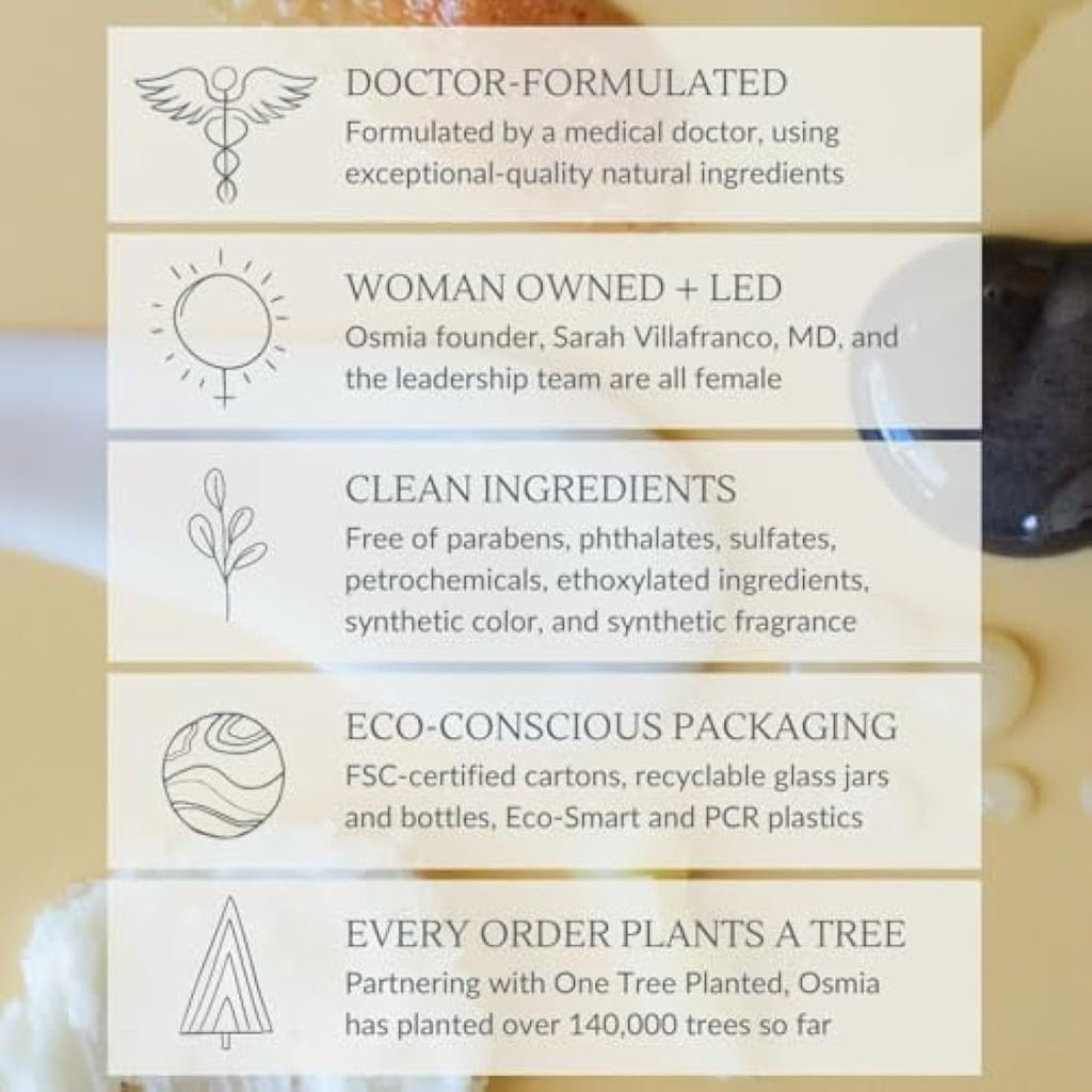 Osmia Organics Black Clay Facial Soap – Organic Natural Cleanser