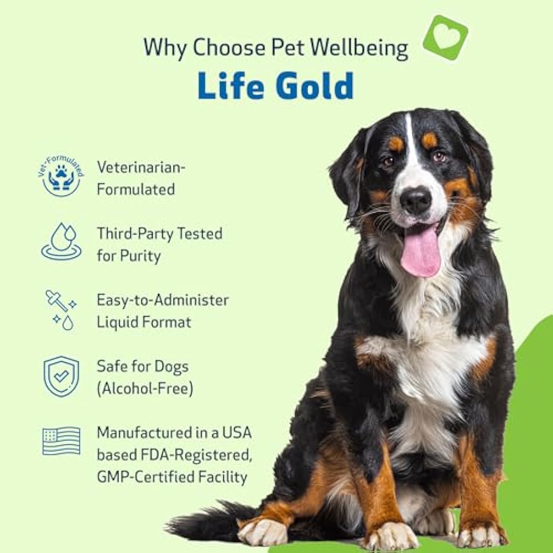 Pet Wellbeing Life Gold Dog Immune Support & Detox Supplement – 2 oz