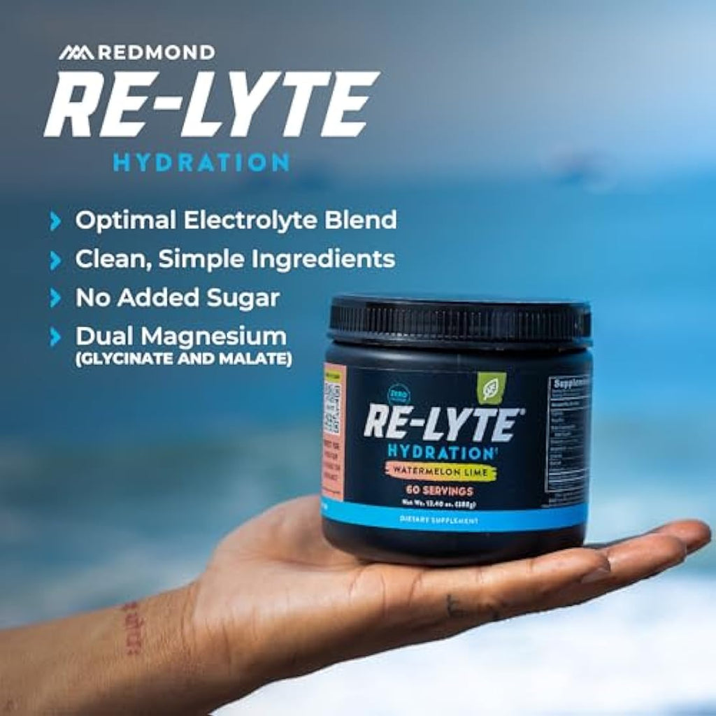 Redmond Re-Lyte Electrolyte Drink Mix – Watermelon Lime Hydration