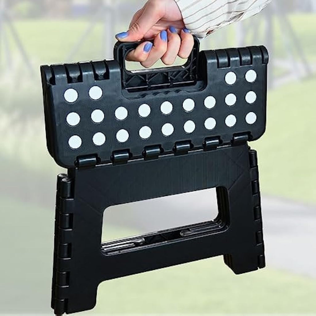 Armo Folding Step Stool with Handle - Heavy Duty 150KG Compact Ladder