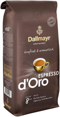 Dallmayr Espresso d'Oro Whole Bean Coffee – Intense Aroma, 1000g Bag