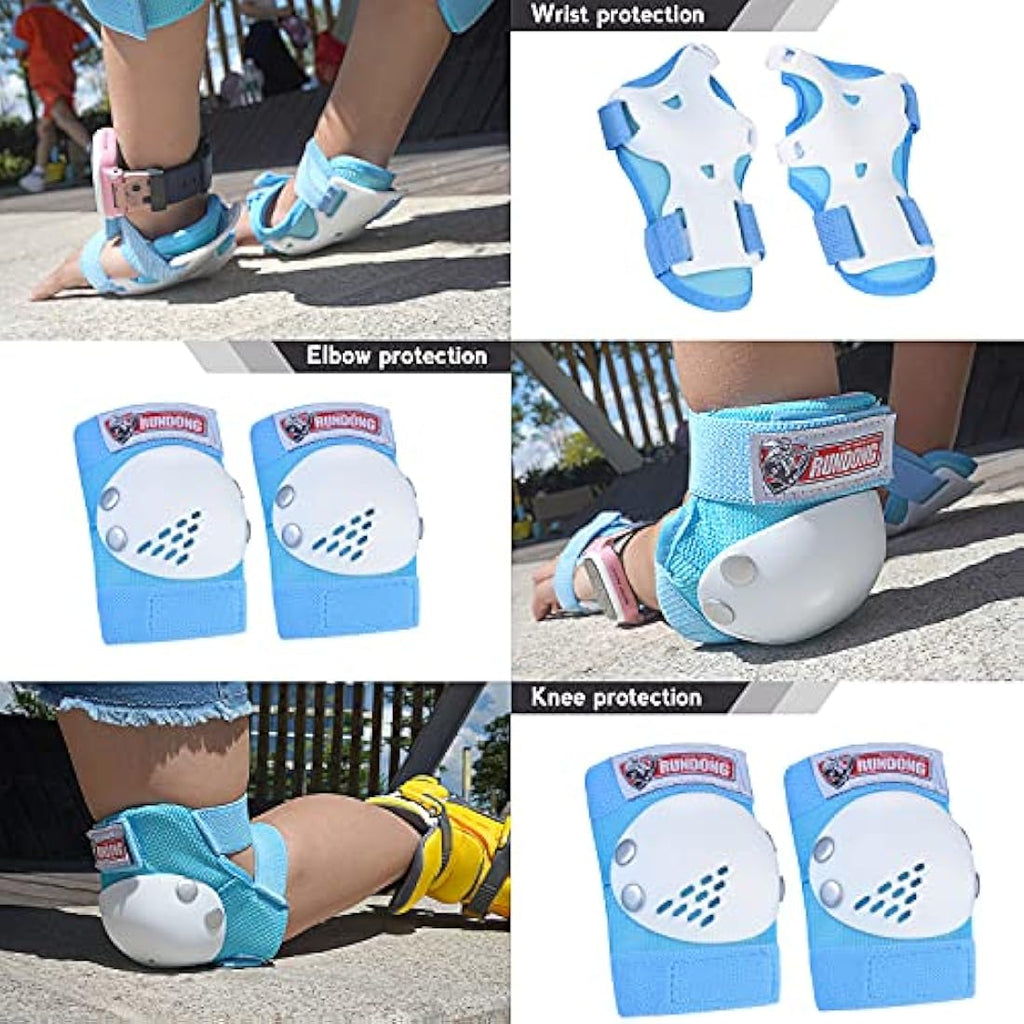 Jolof Store Kids Protective Gear Set – Knee Elbow Wrist Pads for 3-15