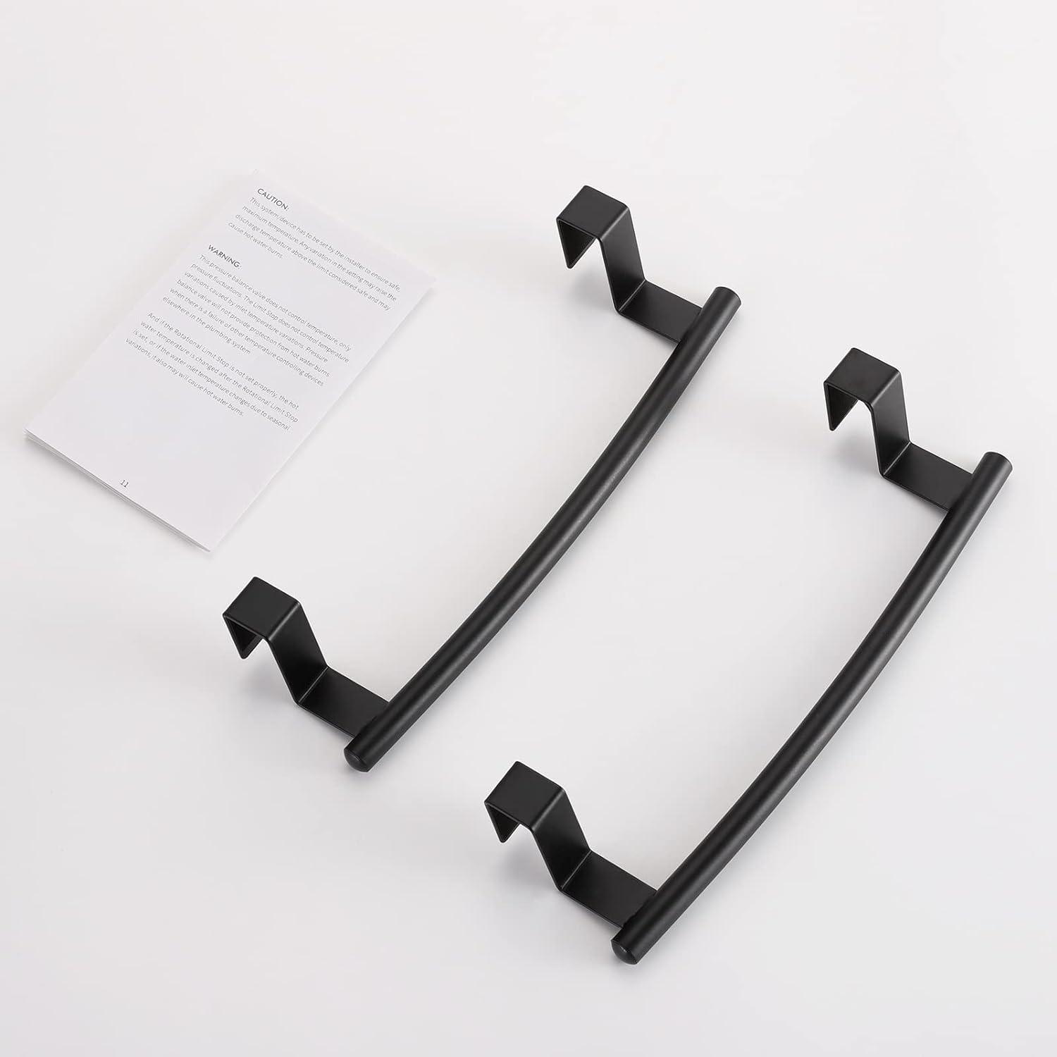 KES Over the Door Towel Bar - Rustproof Cabinet Rack, Set of 2