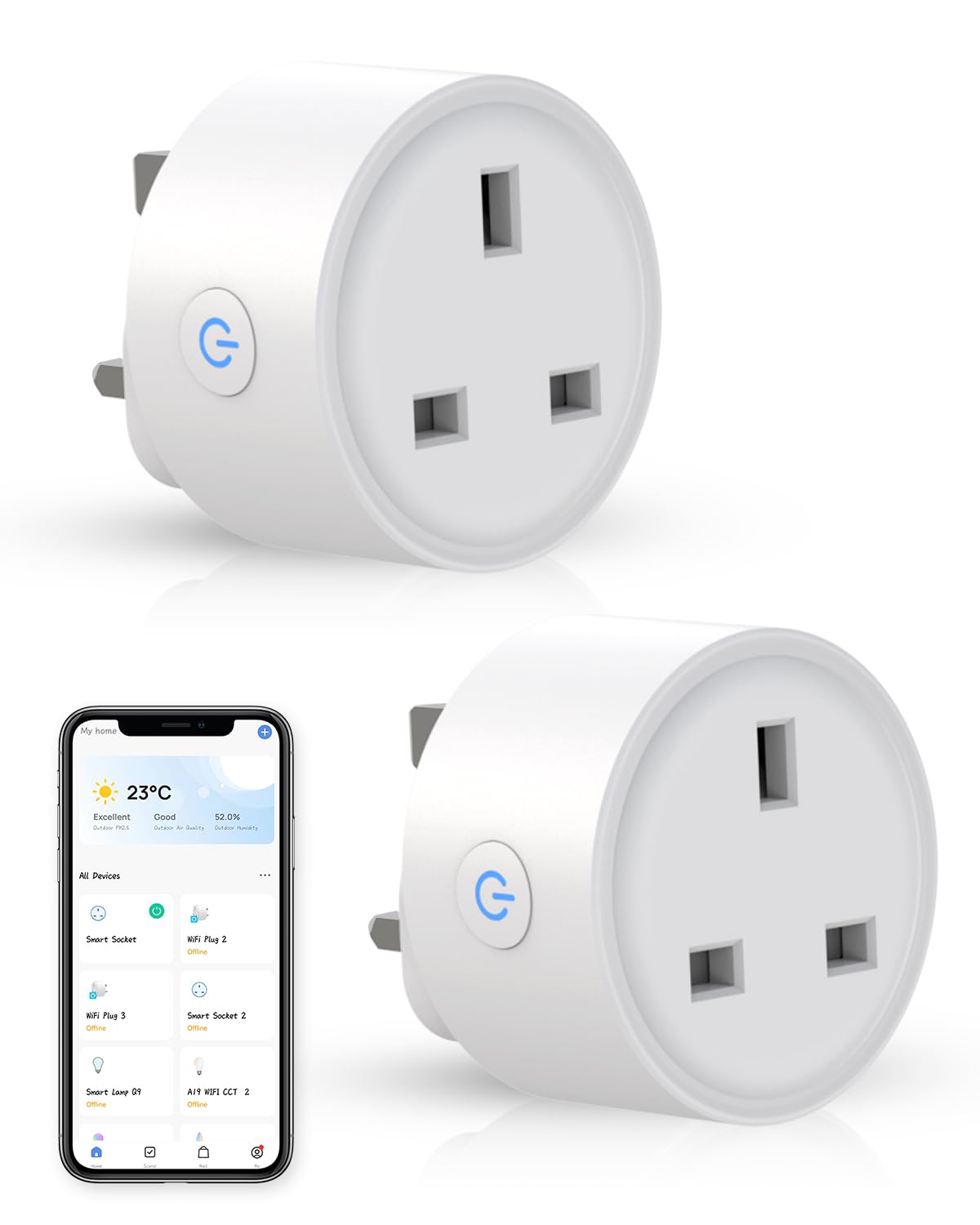 Jolof Store WiFi Smart Plug – Alexa & Google Home Compatible (2 Pack)