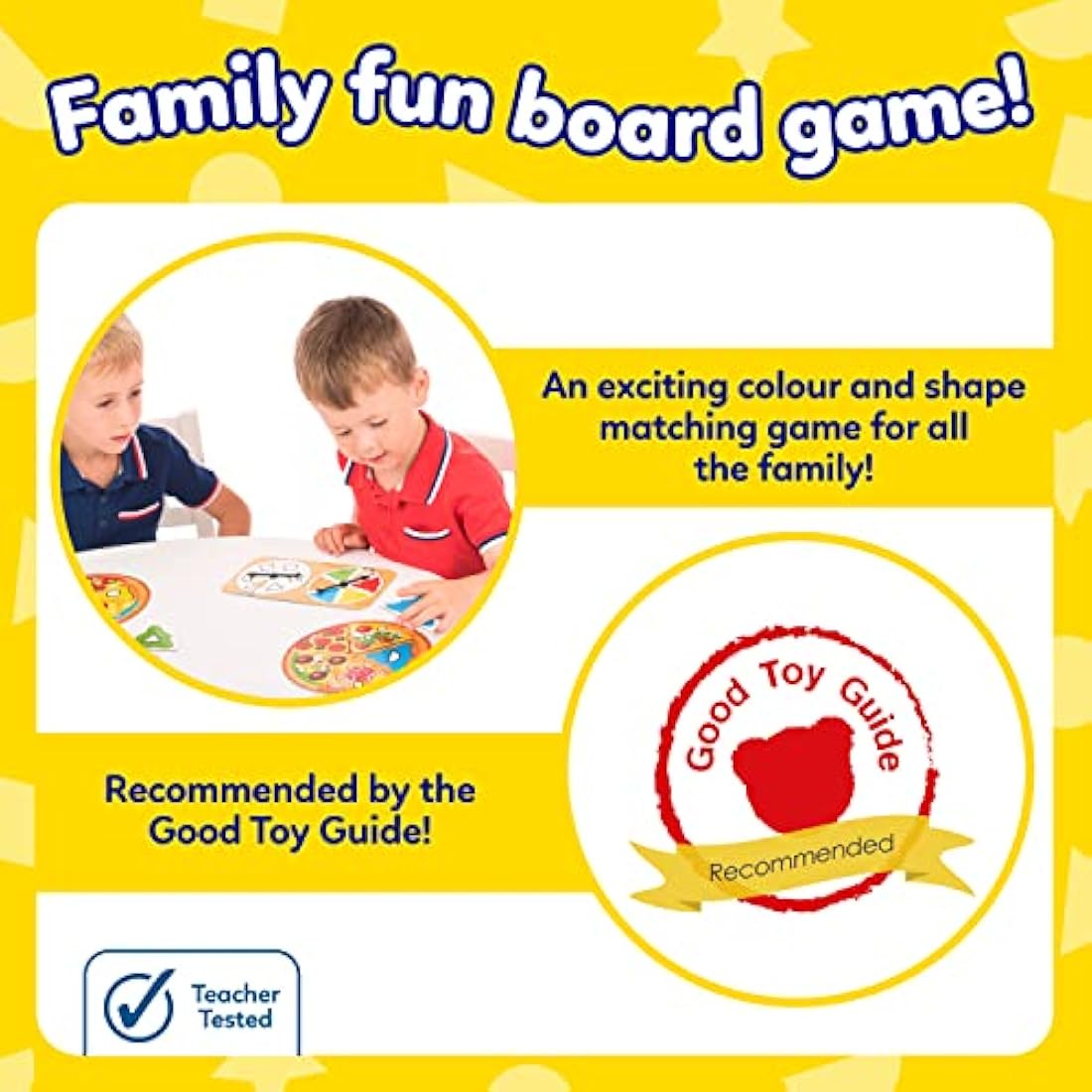 Orchard Toys Pizza Pizza! Game - Shape and Colour Matching Board Game