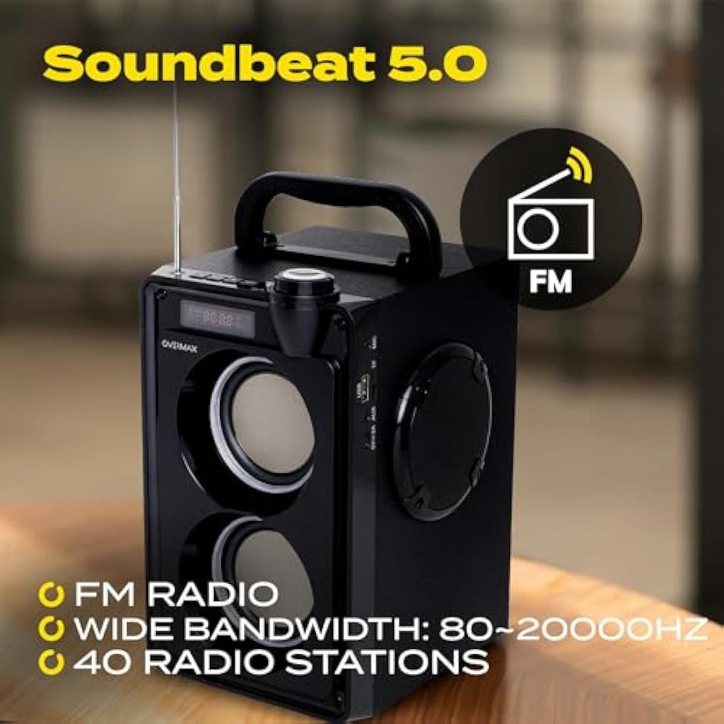 Overmax Soundbeat 5.0 Bluetooth Speaker | 20W Portable Karaoke Machine