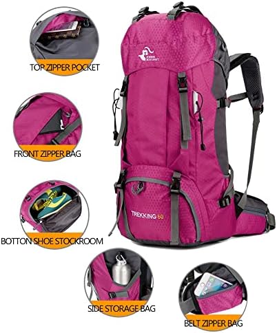 60L Waterproof Hiking Backpack – Lightweight Camping Rucksack
