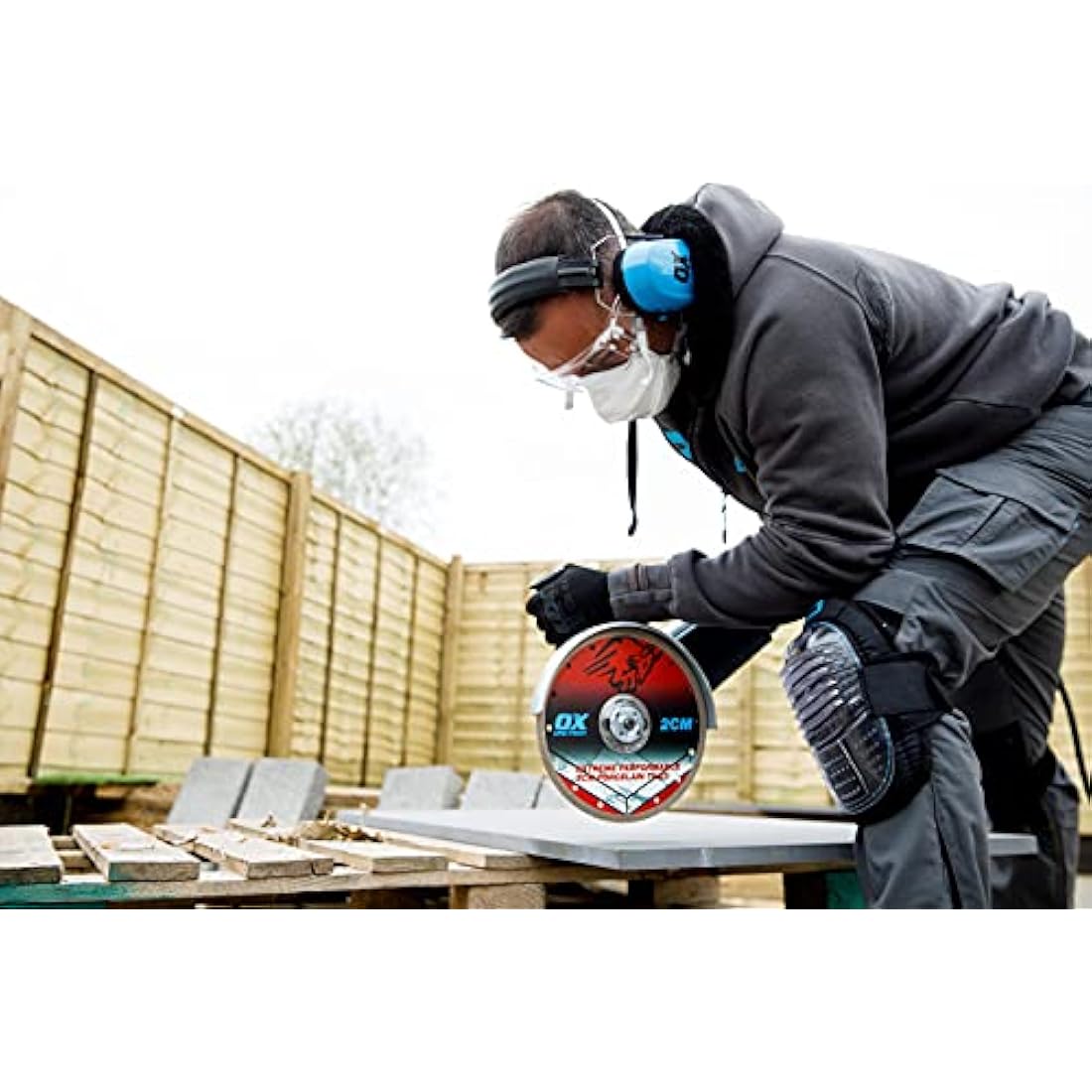 OX Pro 2CM Porcelain Cutting Diamond Blade - 230/22.23mm Blue