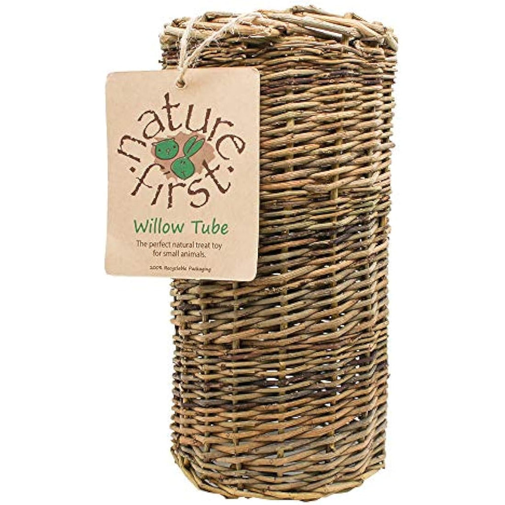 Natural Willow Tube | Small Animal Chew Toy & Hideaway