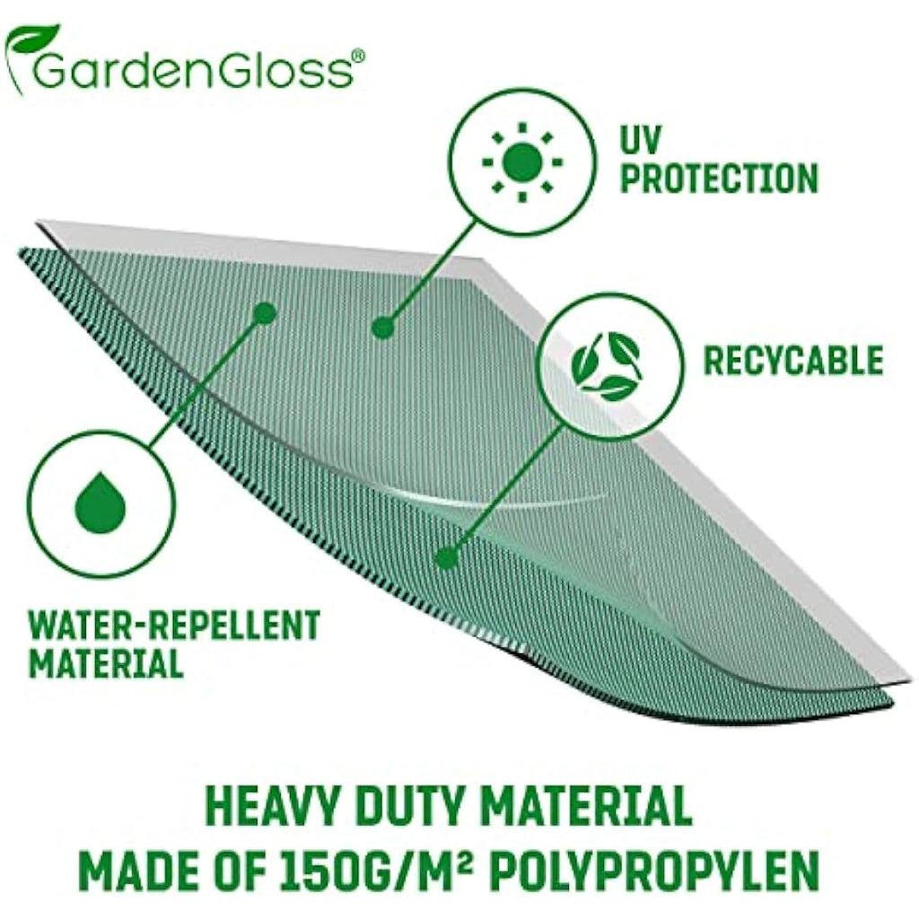 GardenGloss Heavy Duty Garden Waste Bags | 272L Reusable 3-Pack