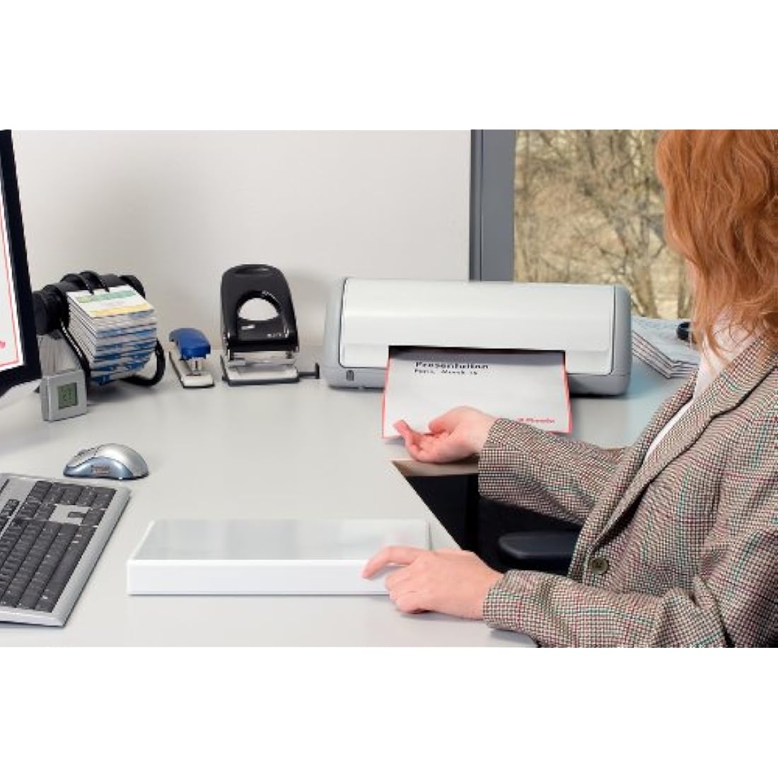 Esselte Essentials A4 Presentation Binder | 4 D-Ring, 3cm, Blue