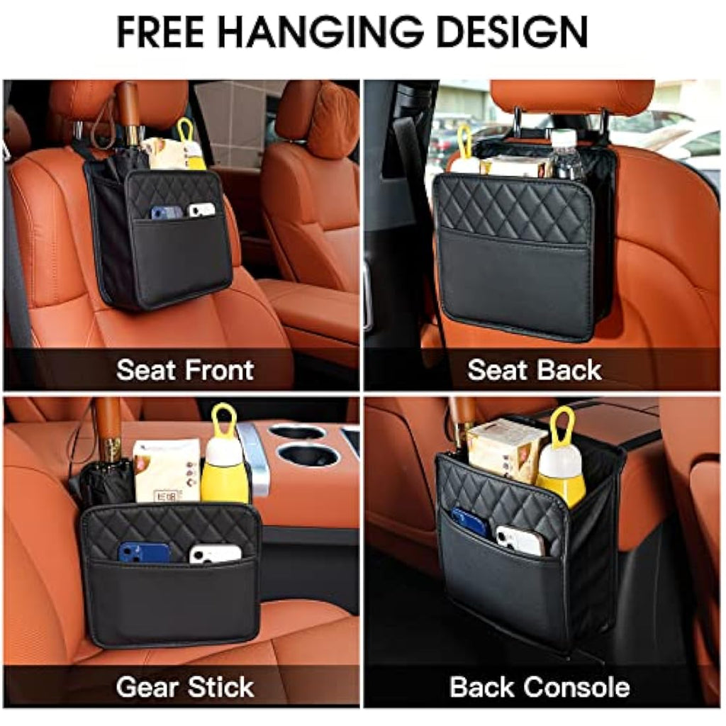Car Seat Back Organizer – Premium PU Leather Storage Bag