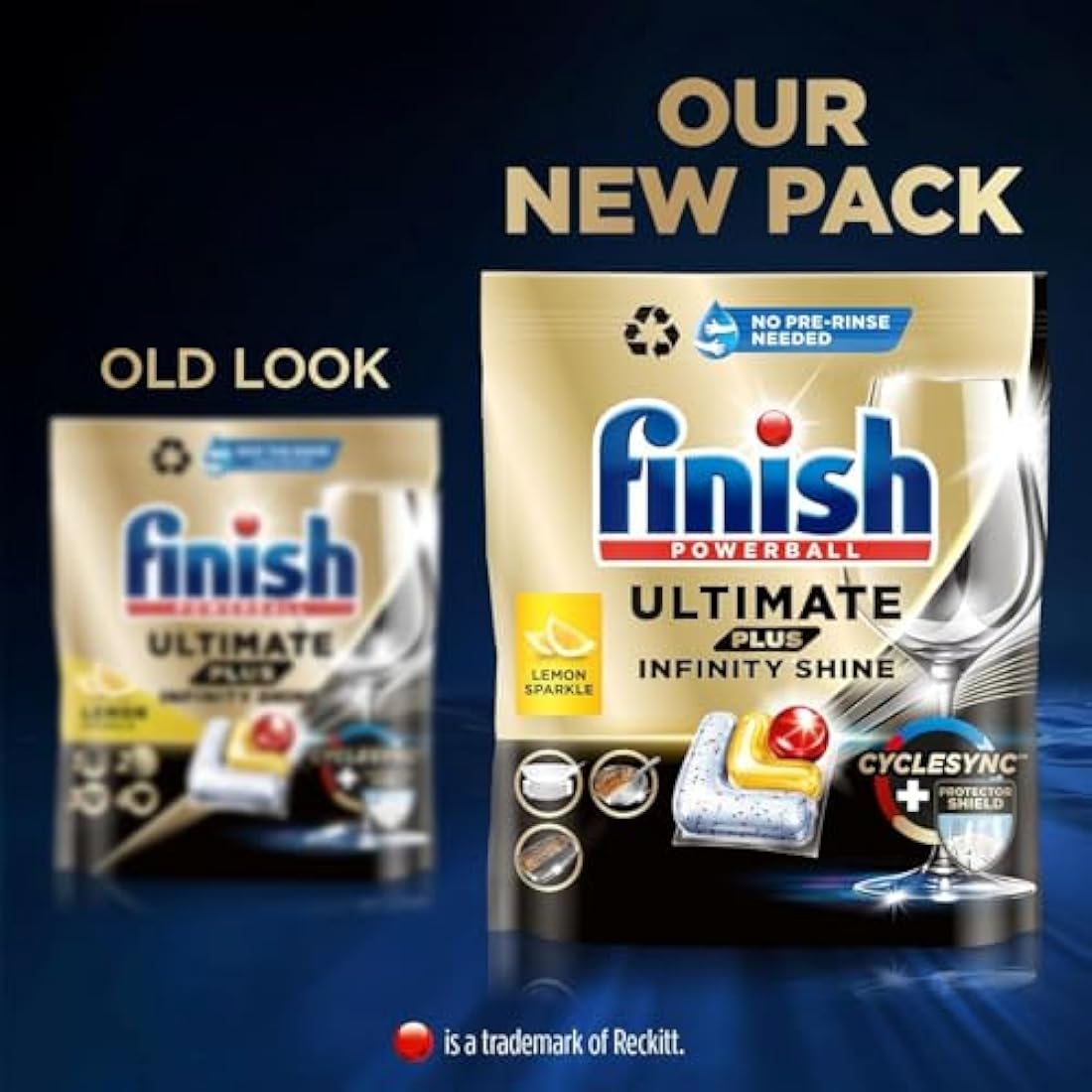 Finish Ultimate Plus Dishwasher Tablets - Lemon Scent - 105 Tabs Bulk