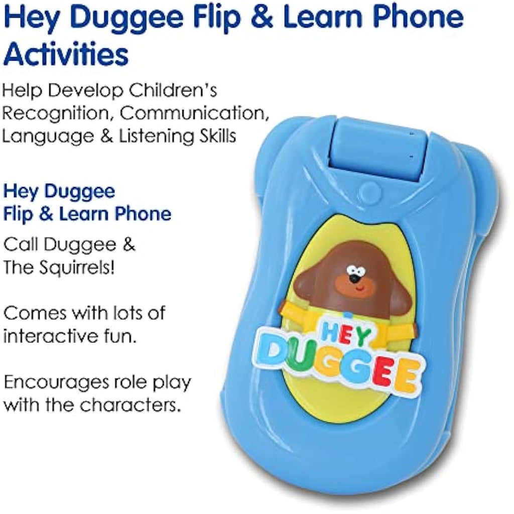 Hey Duggee Flip & Learn Toy Phone - Interactive Educational Toy for Toddlers