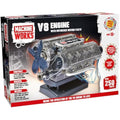 Machine Works V8 Engine Model Building Kit – 250+ Piece STEM Toy