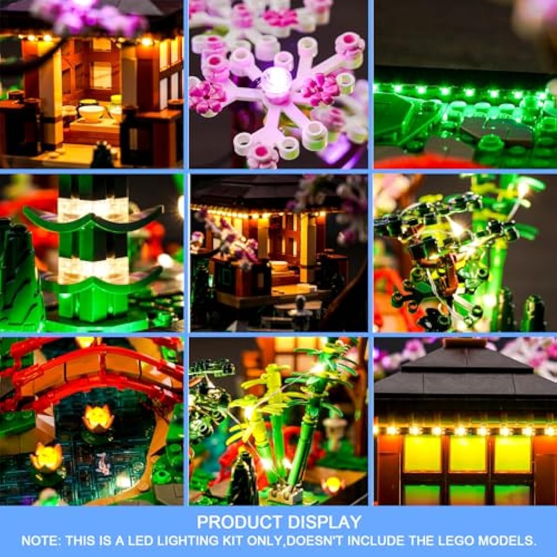 LocoLee RC LED Light Kit for Lego 10315 Tranquil Garden – Remote Control