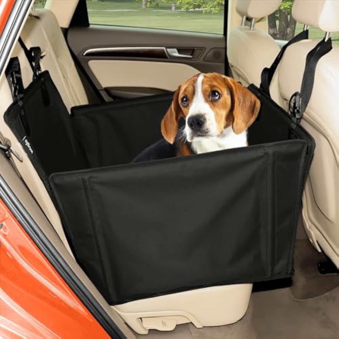 Wuglo Dog Car Seat – Reinforced Waterproof Booster Seat for Medium Dogs