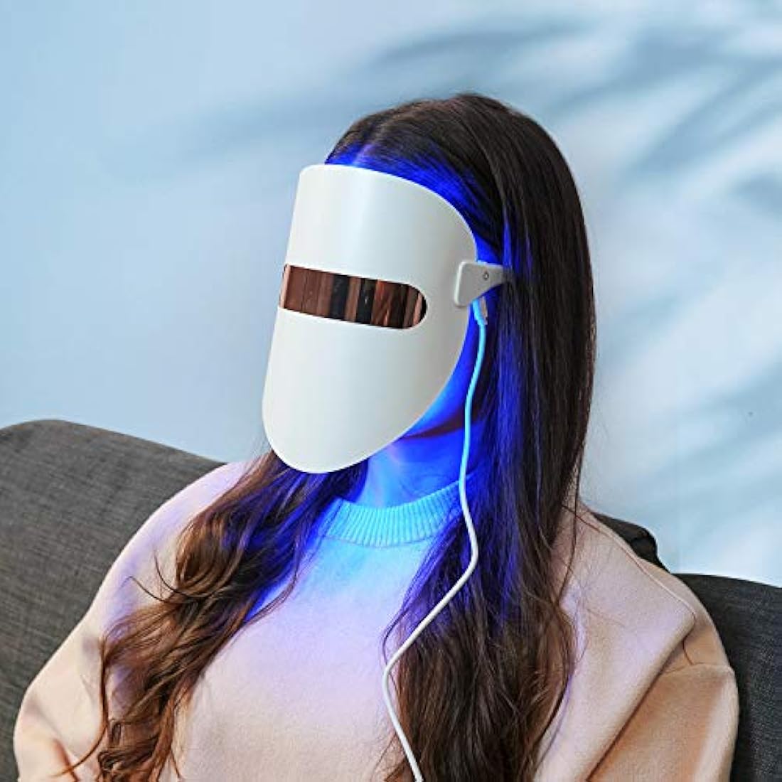 Hangsun LED Light Therapy Acne Mask - Red, Blue & Orange Facial Treatment