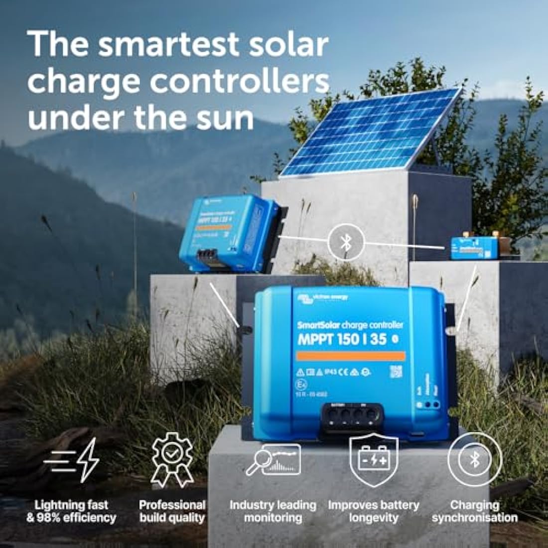 Victron Energy SmartSolar MPPT 150/35 Solar Charge Controller | Bluetooth