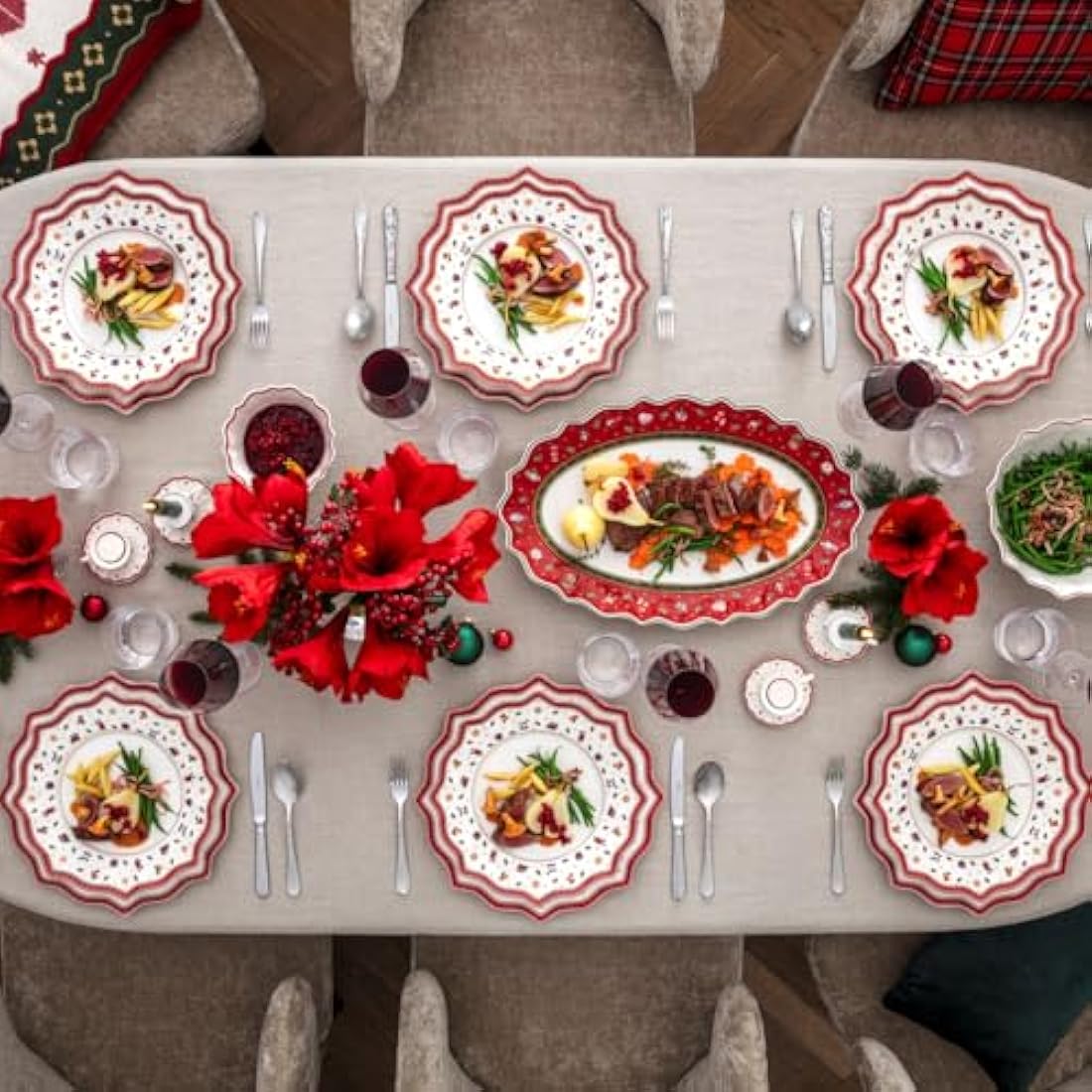 Villeroy & Boch Toy's Delight Red Ceramic Bread and Butter Plate