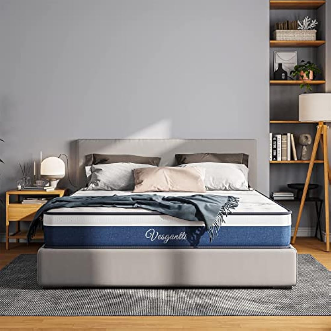Vesgantti European Single Hybrid Mattress | 10 Inch Medium Firm Pocket Spring