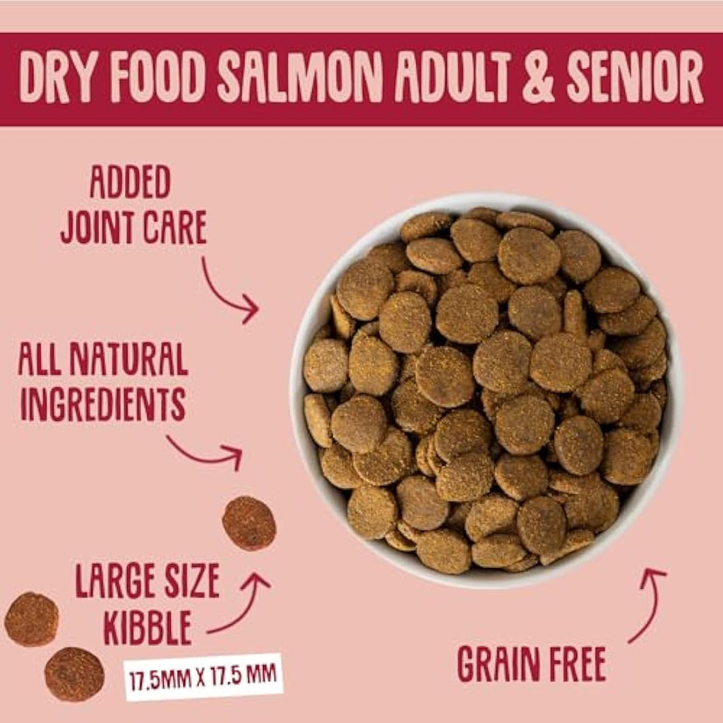 Scrumbles Grain Free Salmon Dry Dog Food for Sensitive Digestion – 7.5kg