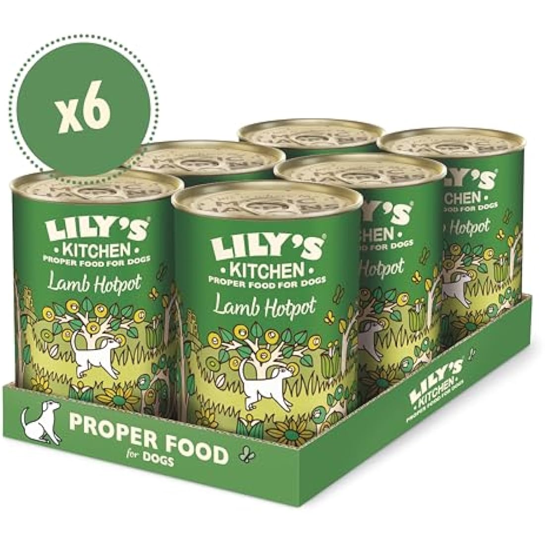 Lily's Kitchen Lamb Hotpot Grain Free Wet Dog Food - 6 x 400g Tins