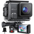 Surfola 4K 30fps Action Camera | 131ft Waterproof Underwater Cam