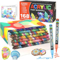 Lyuvie 168 Colors Acrylic Paint Pens | 0.7mm Extra Fine Tip Markers