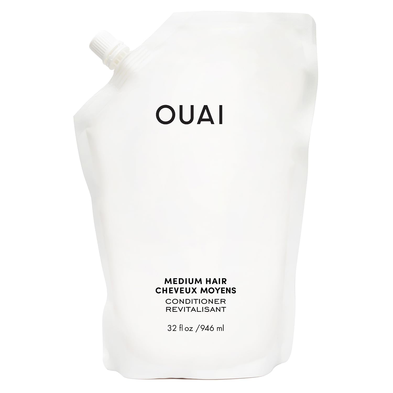 OUAI Medium Hair Conditioner Refill | Hydrating Keratin Treatment - 946ml