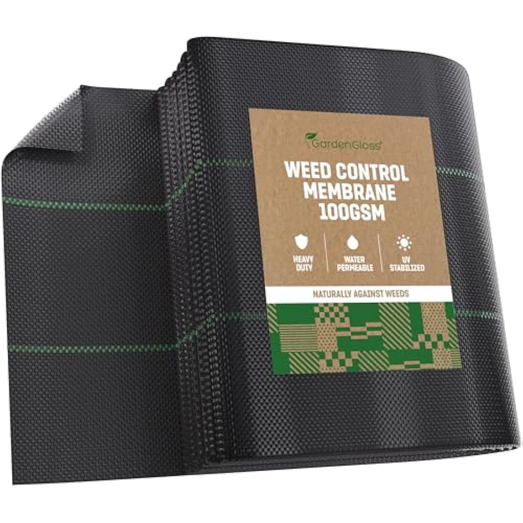GardenGloss 100gsm Weed Control Membrane – 30m2 UV Stable Fabric