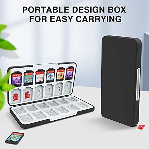 HEIYING Nintendo Switch Game Card Case - 24 Slot Portable SD Holder