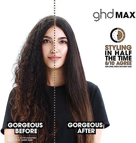 ghd Max Professional Hair Straightener | Wide 1.65" Plates for Frizz Control