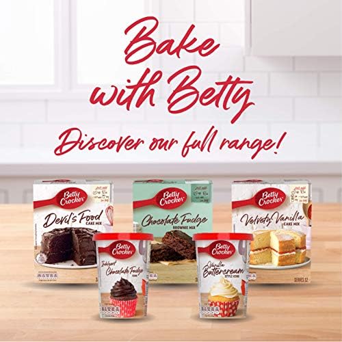 Betty Crocker Zesty Lemon Cake Mix - 425g Baking Mix (Pack of 6)