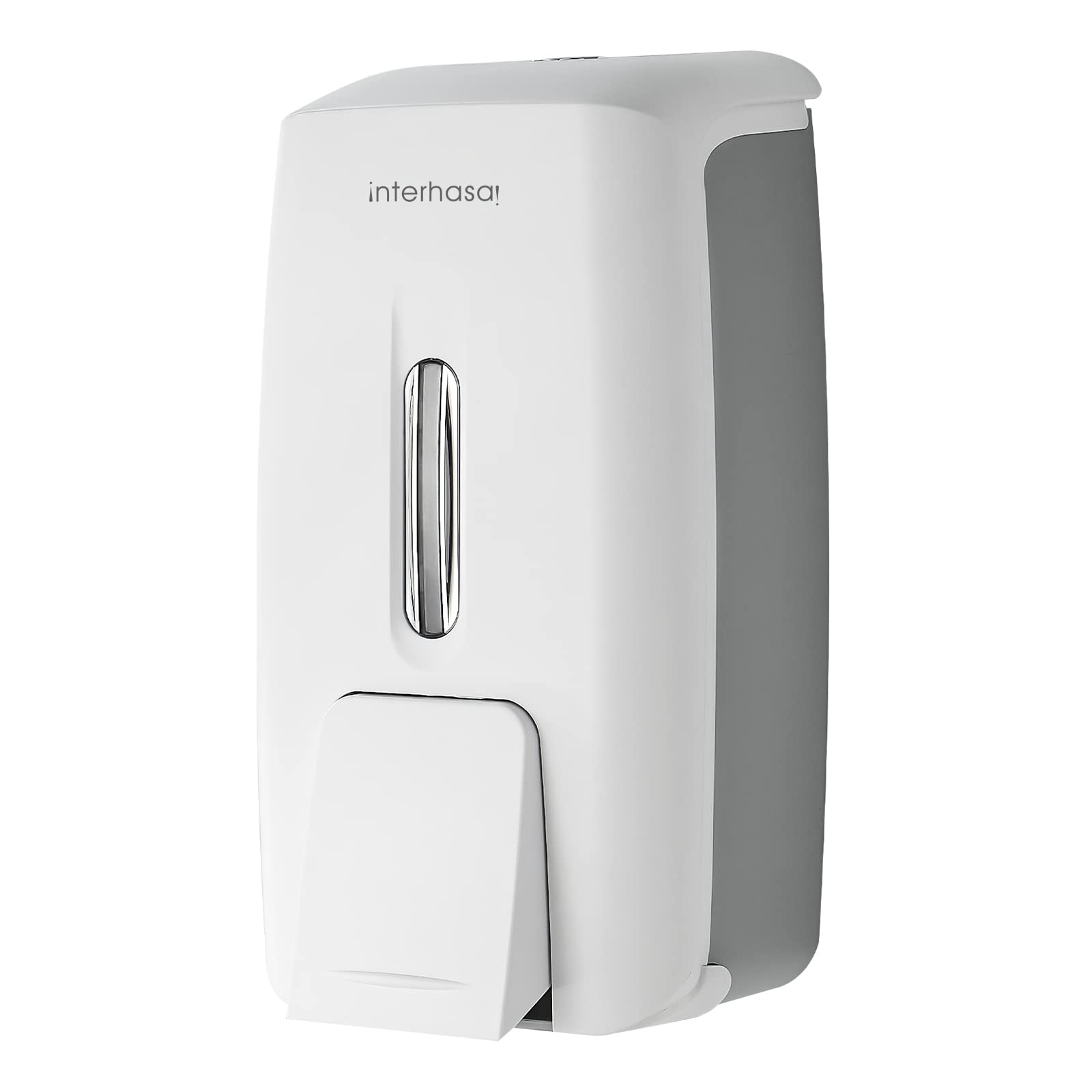 Interhasa! Manual Wall Mount Soap Dispenser - 800ml Commercial Gel White