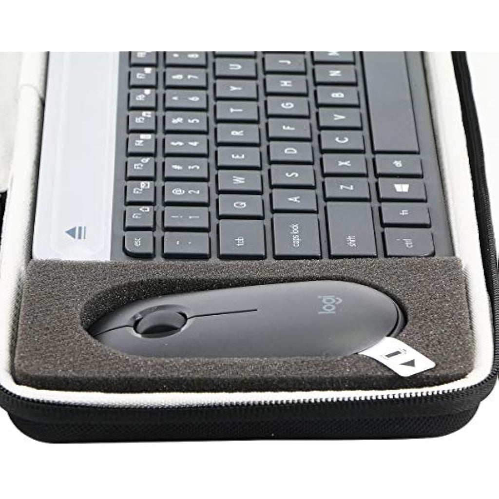 Khanka Hard Travel Case for Logitech MK470 & K580 Keyboard – Black EVA