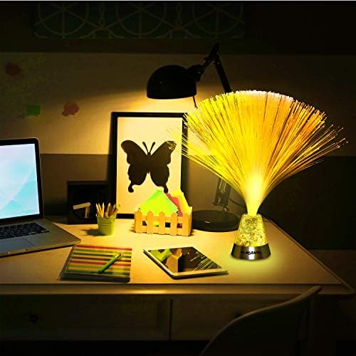 Playlearn Fibre Optic Colour Changing Lamp – Crystal Base Mood Light