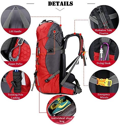 60L Waterproof Hiking Backpack – Lightweight Foldable Daypack