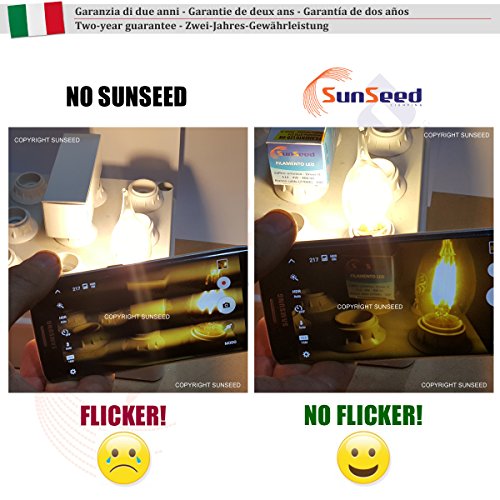 SunSeed 10W E27 LED Filament GLS Bulbs | 4000K Neutral White | 10-Pack