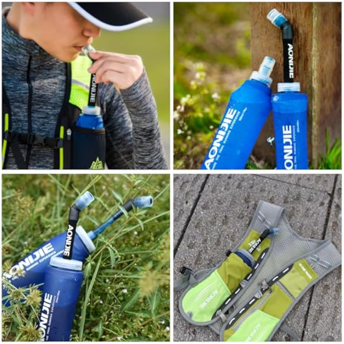 TRIWONDER TPU Soft Flask Straws | 2-Pack BPA-Free Hydration Tubes