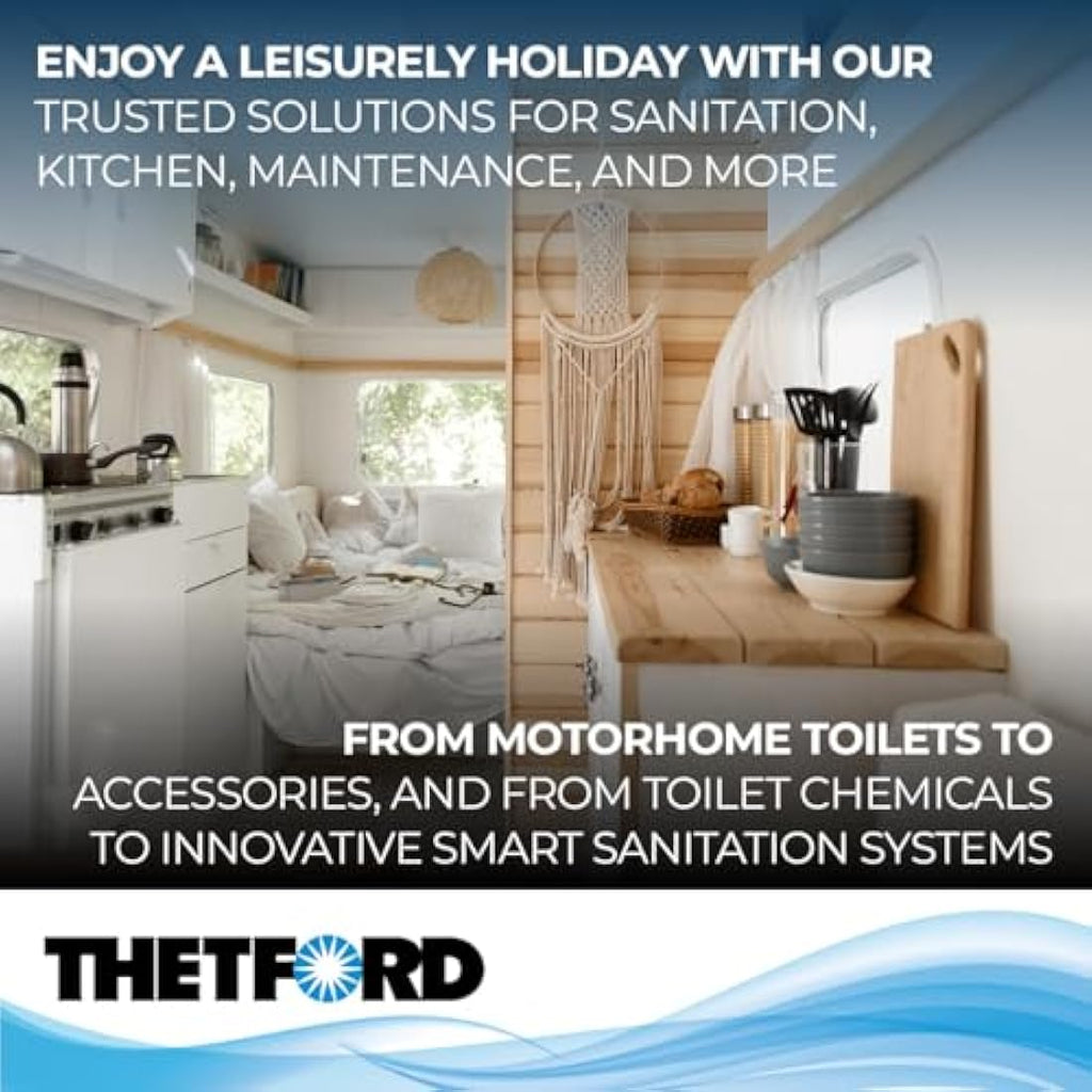 Thetford 42138 Style II RV Toilet Base Replacement - High Bone Finish