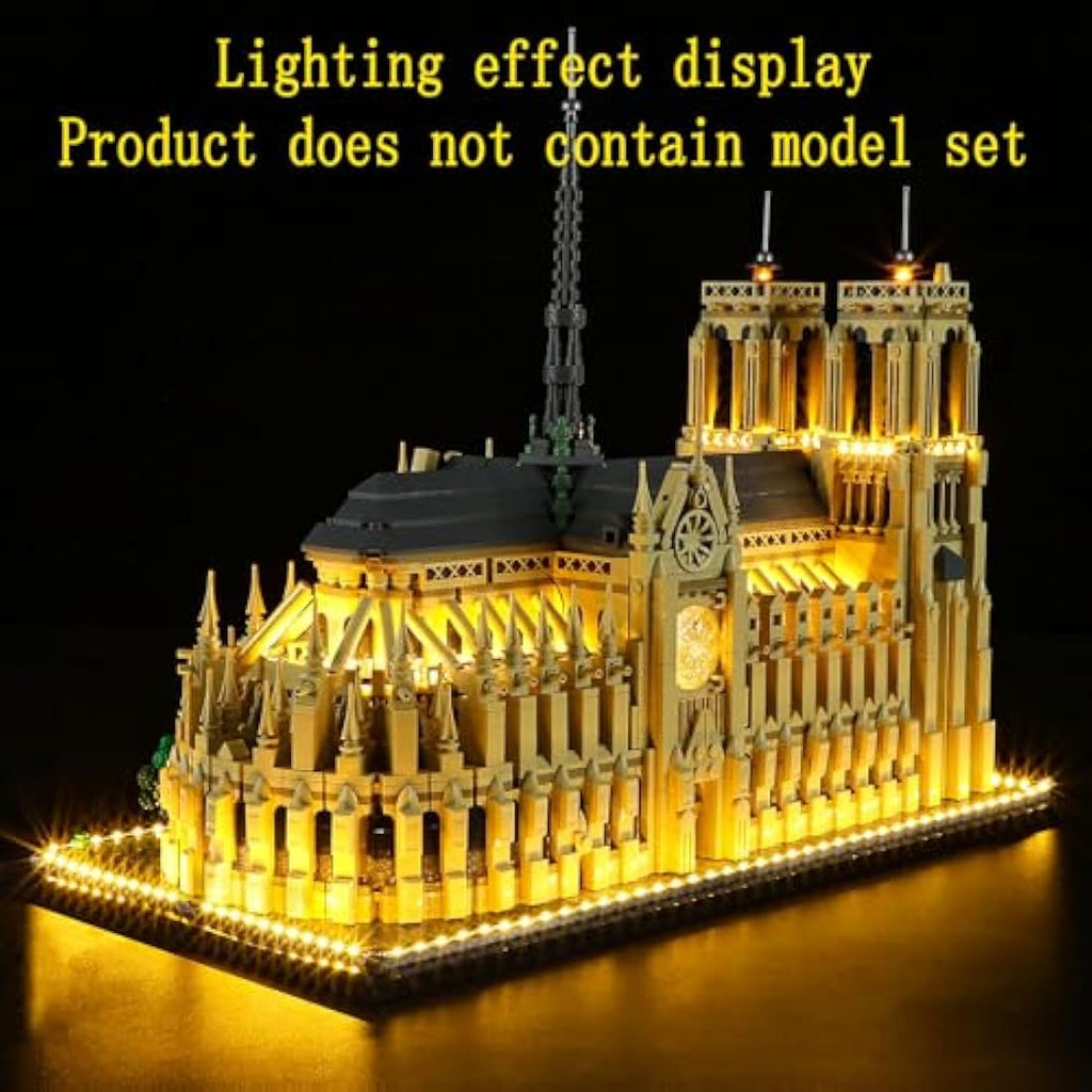 GEAMENT LED Light Kit for LEGO Architecture Notre Dame de Paris 21061