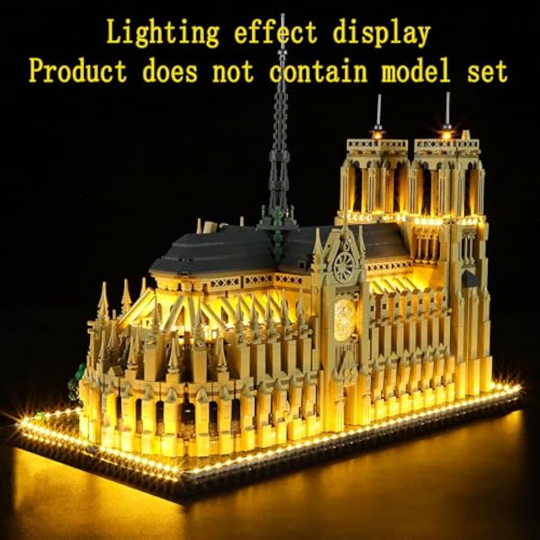 GEAMENT LED Light Kit for LEGO Architecture Notre Dame de Paris 21061