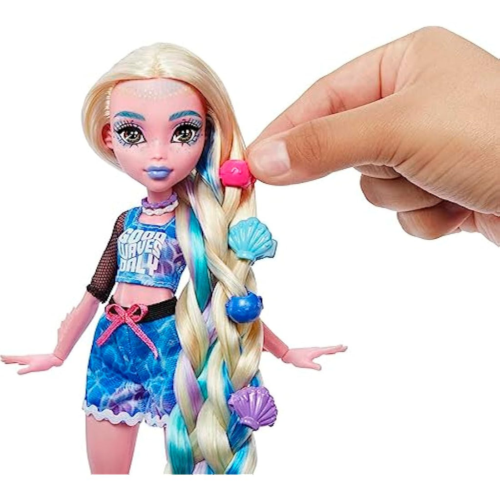 Monster High Lagoona Blue Spa Day Doll Set with Hair Chalk & Accessories