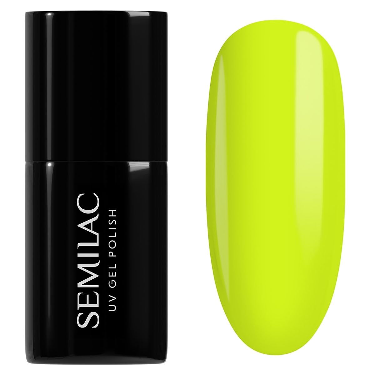 Semilac Gel Nail Polish 565 Neon Yellow – Long Lasting Soak Off UV/LED