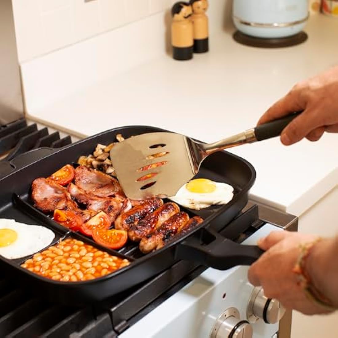 Jolof Store 5-in-1 Non-Stick Frying Pan | Multi-Hob Breakfast Skillet