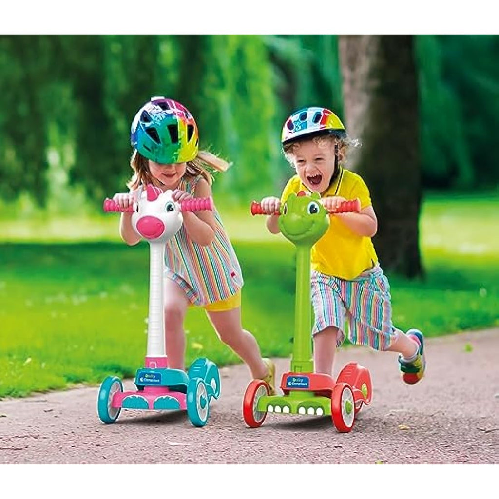 Clementoni Dragon 3-Wheeled Toddler Scooter – Safe First Ride-On